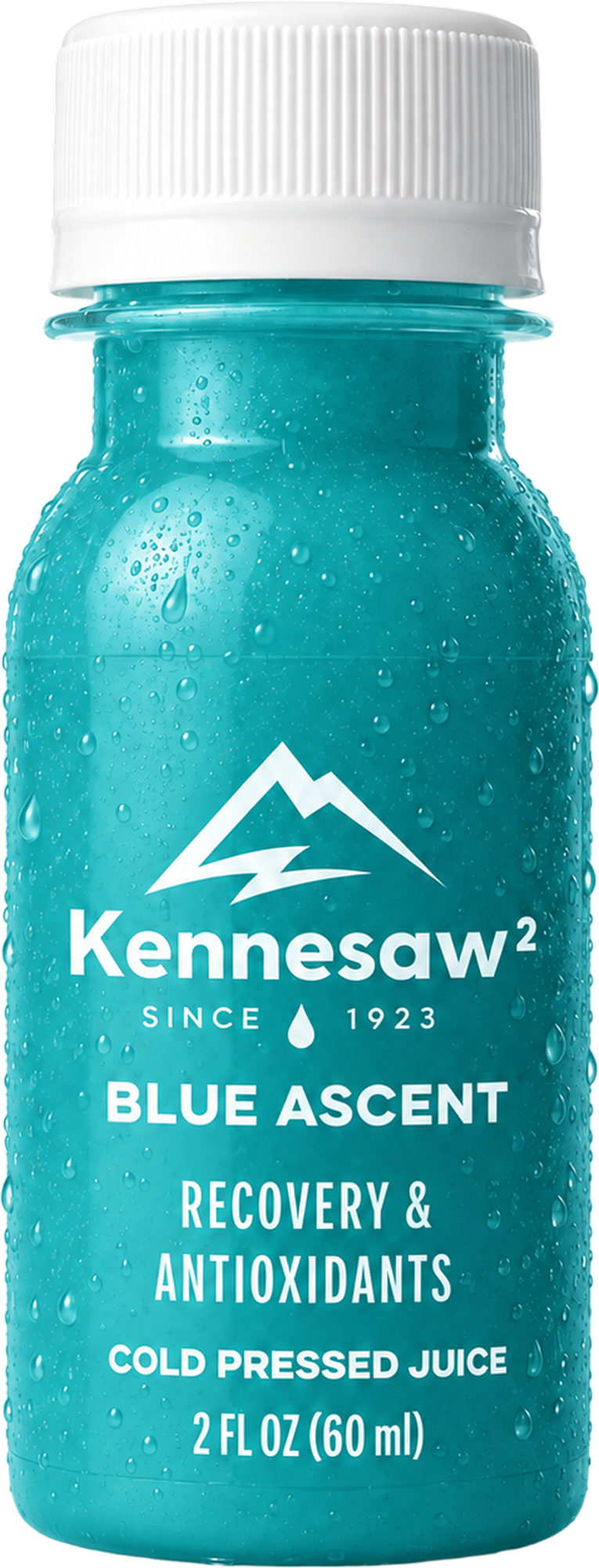 Blue Ascent 2 fl oz shot bottle