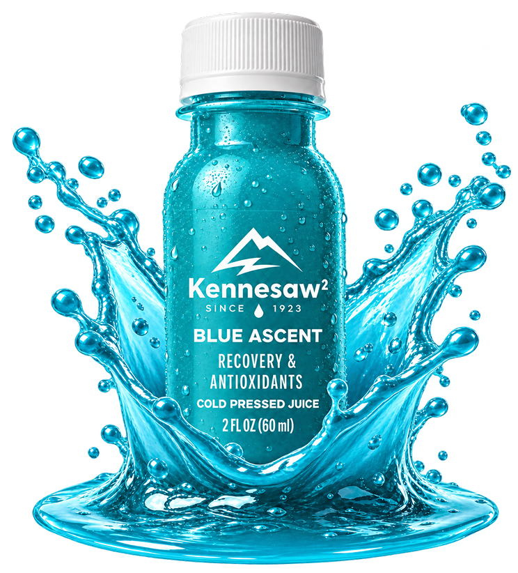 Blue Ascent 2 fl oz shot bottle